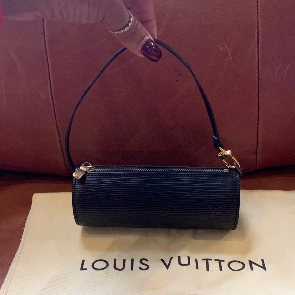 Louis Vuitton Black Cylinder Wristlet